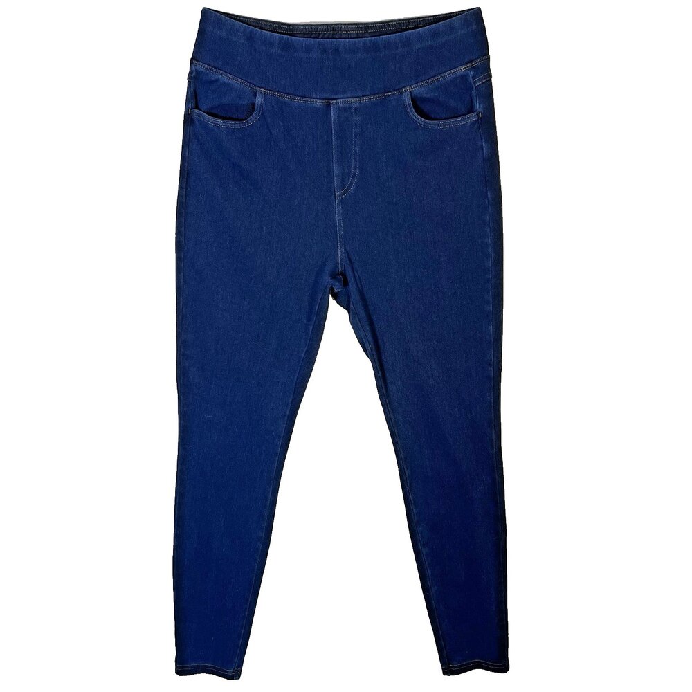 Luga Womens Jeggings Jeans Size L Front Pockets Pull On